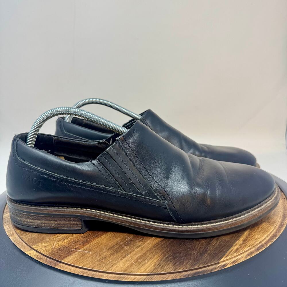 Naot Director Slip On Leather Black Shoe Men's Size 45 = US 12